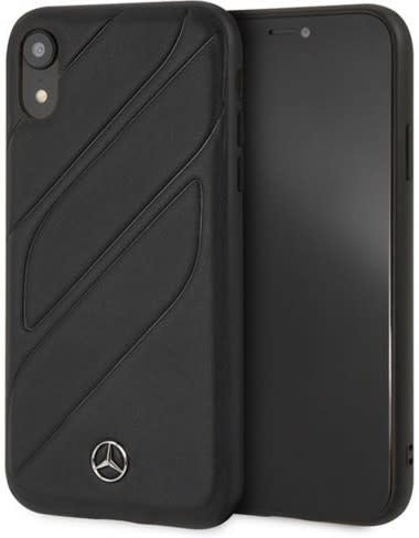 iPhone XR Handyhülle - Mercedes-Benz - Organic II - Leder Hardcover - Navy