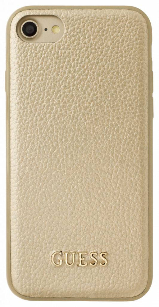 iPhone 6/7/8 Case Hülle -Guess Saffiano - Cover Gold