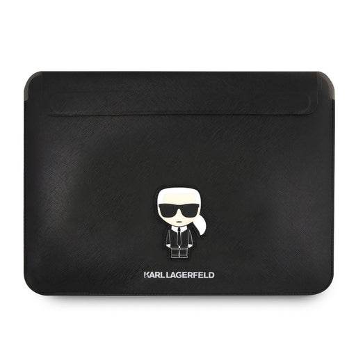 Karl Lagerfeld Sleeve tasche 13/14" /Schwarz Saffiano Ikonik Karl