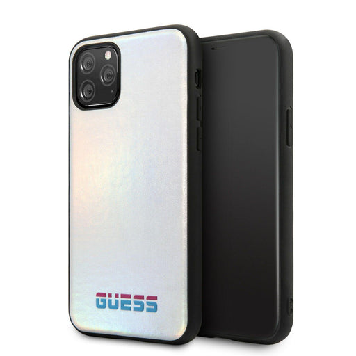 iPhone 11 Pro HandyHülle Guess Iridescent Cover Silber