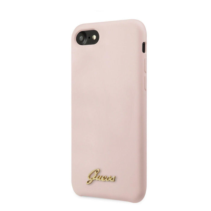 Guess Handyhülle iPhone 7/8/SE2020 Hülle Guess Retro Silikon Cover Rosa