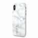 Guess Handyhülle iPhone X/XS Handyhülle Guess Marble Hardcase Hülle Weiß