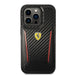 Ferrari Karbon Hülle Für iPhone 14 Pro Schwarz