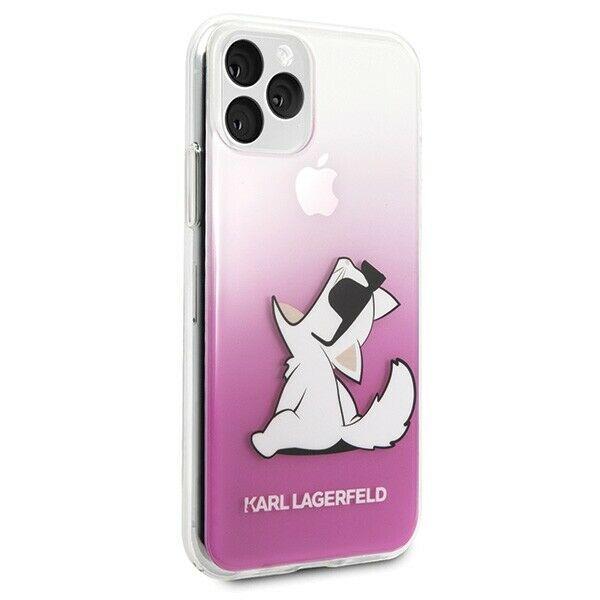 Karl Lagerfeld Handyhülle iPhone 11 Pro Max Hülle Karl Lagerfeld  Choupette Fun Hardcase Rosa
