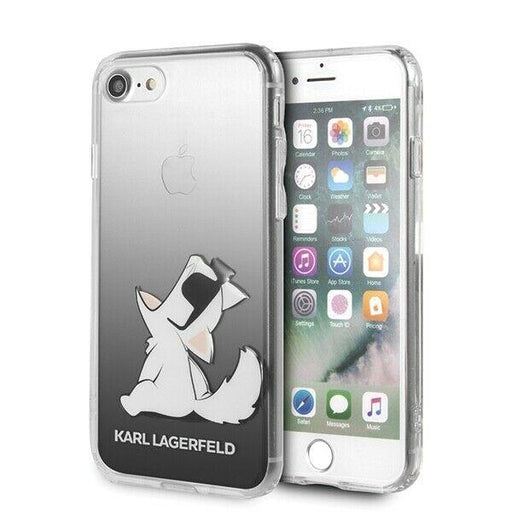 iPhone SE/7/8 Hülle Karl Lagerfeld -Choupette Fun Hard Case -Schwarz