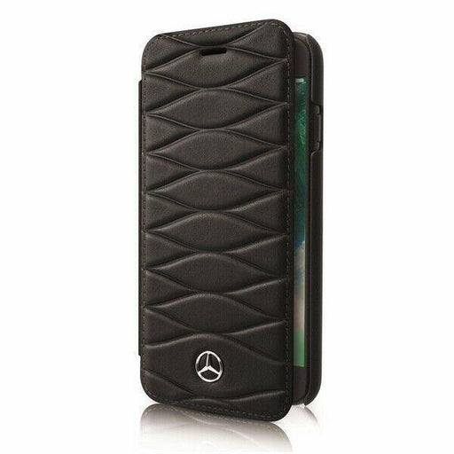 Samsung Galaxy S8 Plus Handytasche Mercedes Pattern Leder book case Schwarz