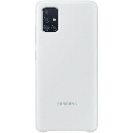 Samsung Galaxy A71 Hülle Samsung silikon Case silber