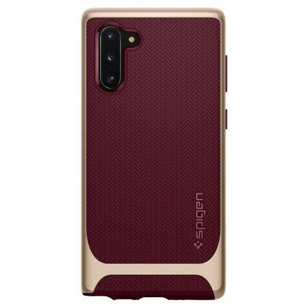 Spigen Handyhülle Samsung Galaxy Note 10 Plus Hülle Spigen Neo Hybrid burgundy