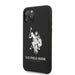 U.S. Polo Assn Handyhülle iPhone 11 Pro Max Hülle U.S. Polo Big Horse Silikon Cover Schwarz